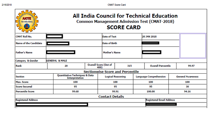 Cmat 2019 Notification Syllabus Eligibility Pattern