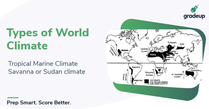 World Climate Types: Tropical Marine Climate; Savanna Or Sudan Climate