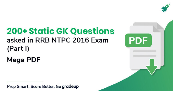 static gk for rrb ntpc