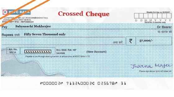 Crossed cheque