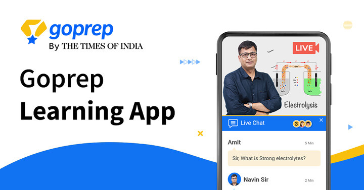  Goprep App for Classes 6-12, JEE, NEET Preparation | Download Free Live Learning App