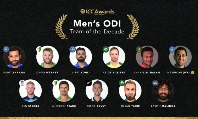 ICC Awards Of The Decade: Full List of Winners