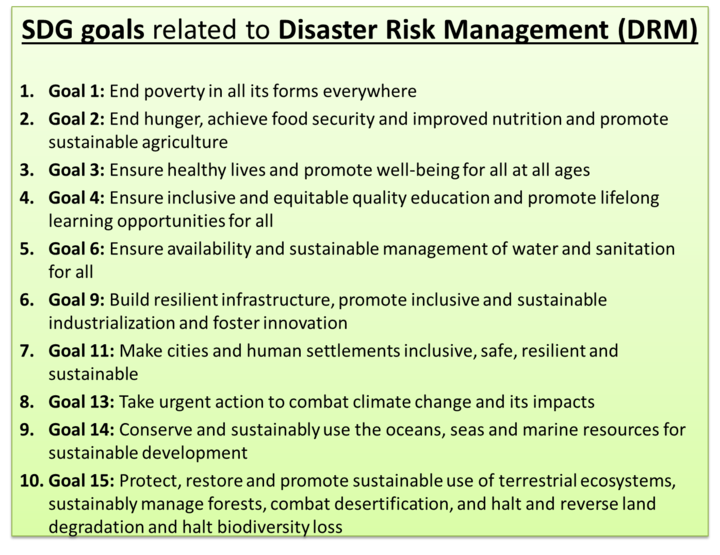 Sendai Framework For Disaster Risk Reduction 2015-2030 - ScoreBetter