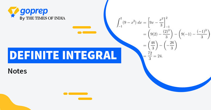 Definite Integral Notes for IIT JEE, Download PDF!