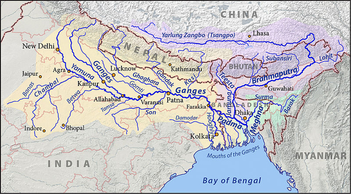 Important Rivers in India in Malayalam/(ഇന്ത്യൻ നദി സംവിധാനങ്ങൾ) for Kerala PSC Study Material Notes