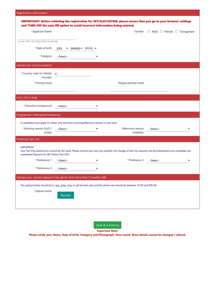SET Application Form 2023 – Direct Link, Application Dates, Fee