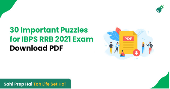 30 Important Puzzles For Ibps Rrb 2021 Exams Pdf Download Free Bank Insurance