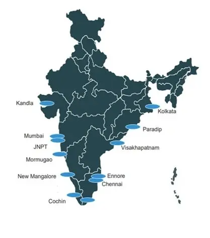 Major ports in India
