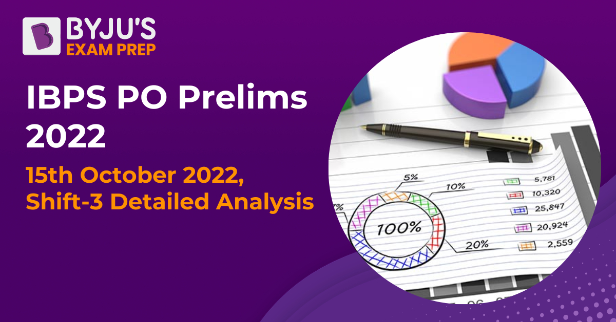 IBPS PO Prelims Exam Analysis Shift 3 15 Oct 2022 Difficulty Level