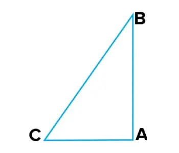 ABC is a right-angled triangle in which A = 900 and AB = AC. Find B and C
