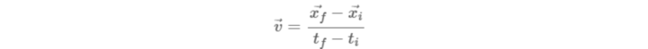 Constant velocity equation