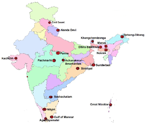 Biosphere Reserves in India UPSC