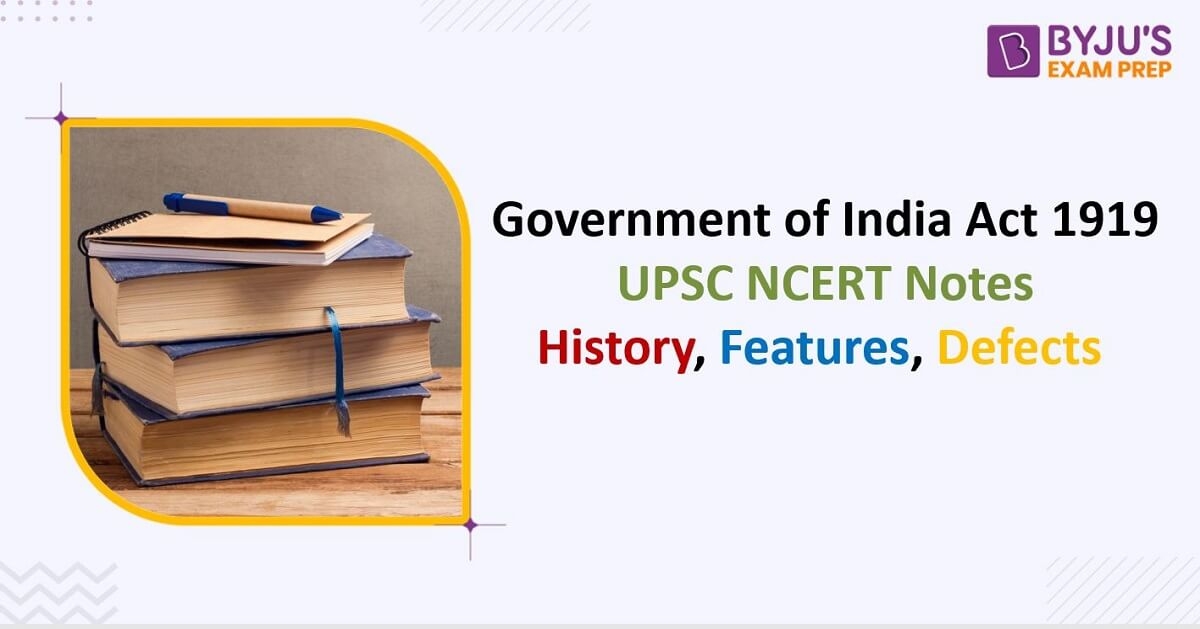 Government Of India Act Of 1919 Upsc