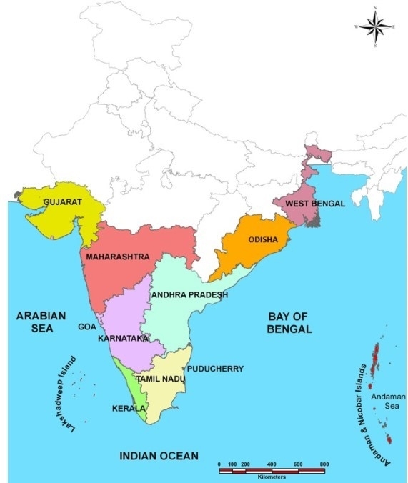 [Updated] Coastal States of India (ഇന്ത്യയുടെ തീരദേശ സംസ്ഥാനങ്ങൾ)