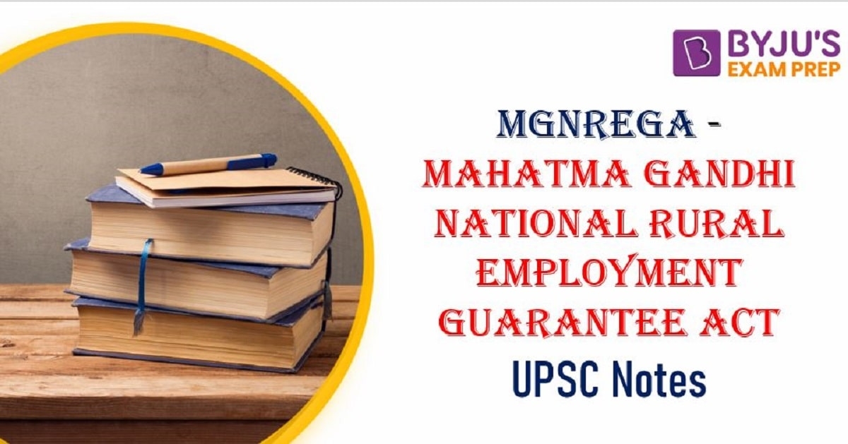 MGNREGA Scheme UPSC - Mahatma Gandhi National Rural Employment ...