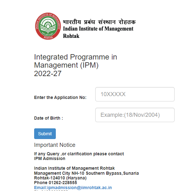 IPMAT IIM Rohtak 2022 Result Out: Direct Link to IIM Rohtak Result