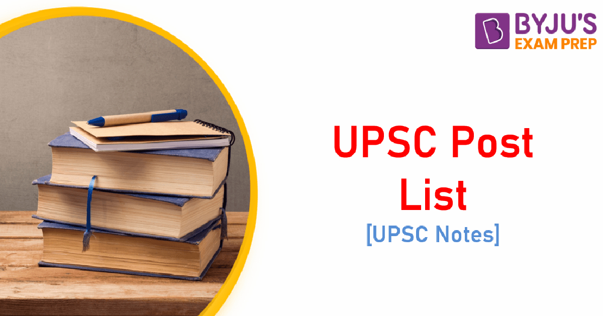 UPSC Post List - List of UPSC All Post List, 24 Services, Jobs List