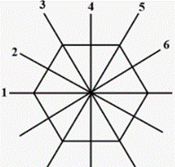 How many lines of symmetry does a regular hexagon have