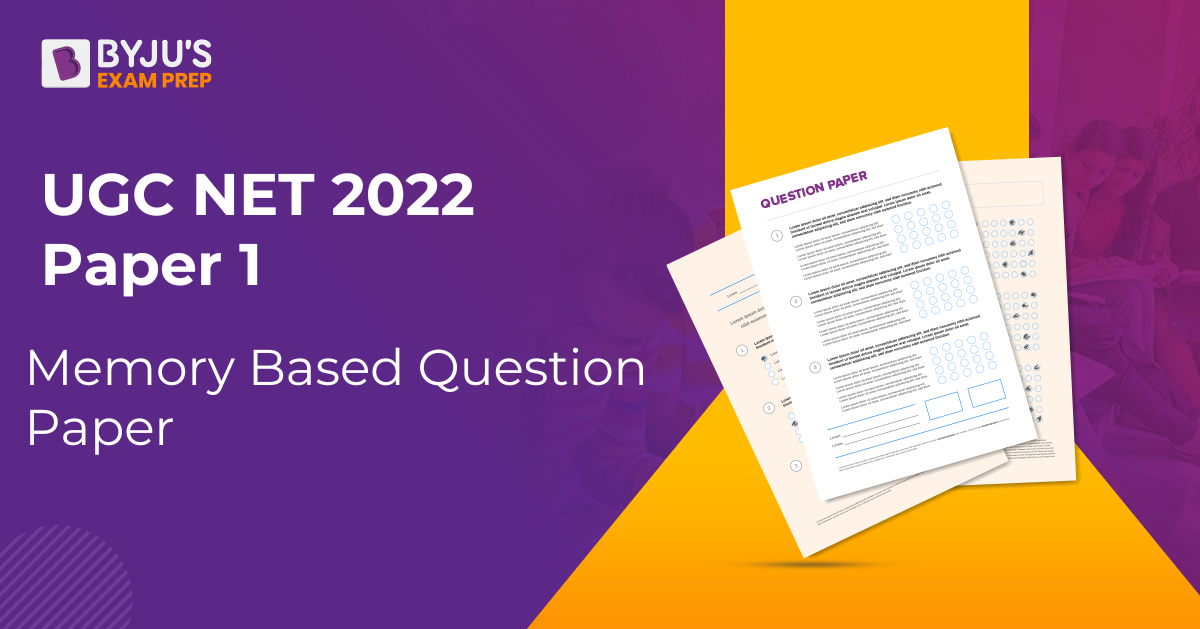 Memory Based UGC NET Question Paper 2023 Download PDF