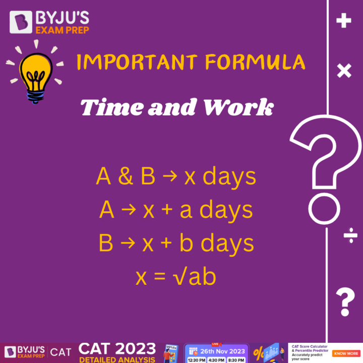 Important Formulae || CAT 2023 ||  Day 2