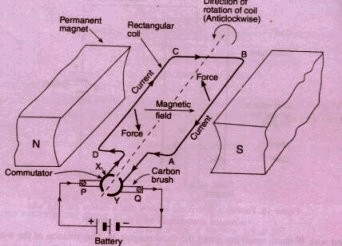 Explain the principle and working of an electric motor with the help of ...